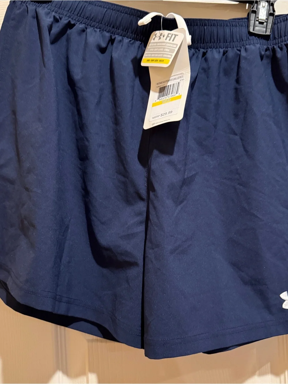 Under Armour Women's Navy Athletic Running Shorts